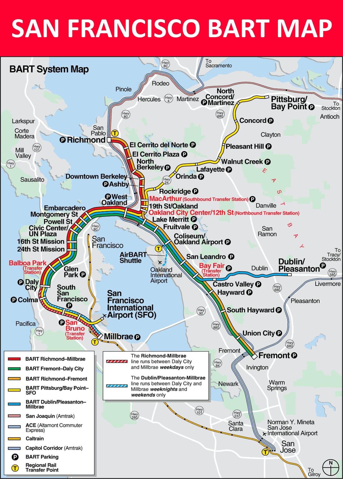 บาร์ทบนแผนที่ SFO