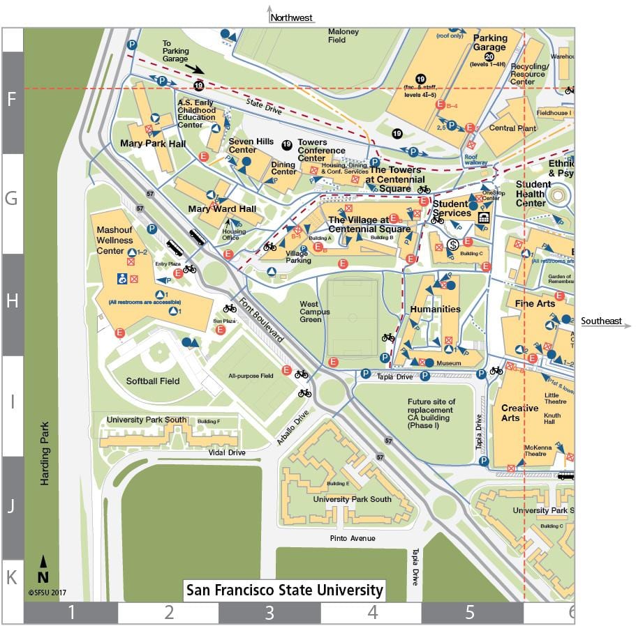 แผนที่ของซานฟรานซิสโกโรงเรียน