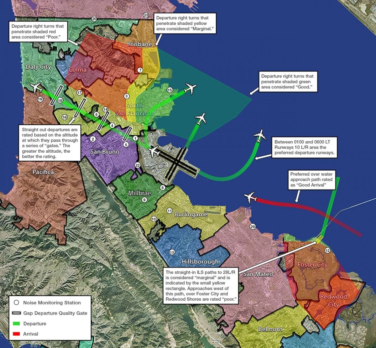 kSFO แผนที่
