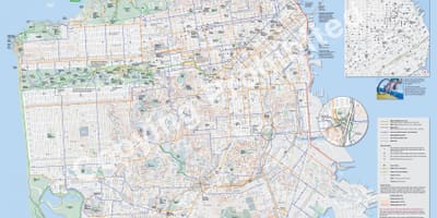 แผนที่ของซานฟรานซิสโกจักรยาน