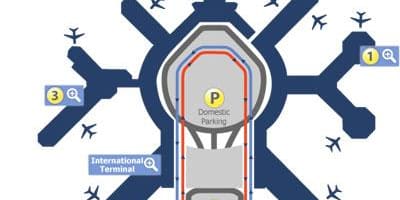 ซานฟรานซิสโกสนามบินแผนที่ประตู
