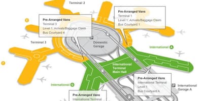 แผนที่ของซานฟรานซิสโกสนามบินเย็นเฮนรี่...