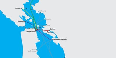 ซานฟรานซิสโกเบย์แต่พวกเดินเรือแผนที่