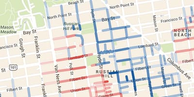 แผนที่ของซานฟรานซิสโกฮิลล์