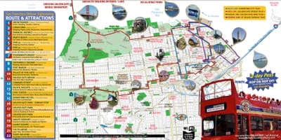SFO attractions แผนที่