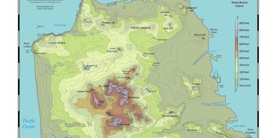 แผนที่ของซานฟรานซิสโก topo