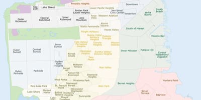 แผนที่ของวัวในห้องซานฟรานซิสโก