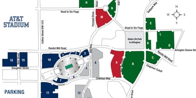 At&t วนสาธารณะบัตรจอดรถบนแผนที่