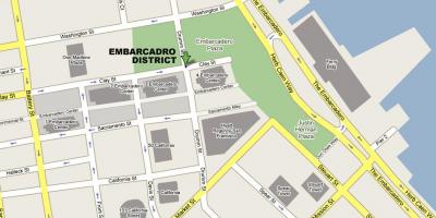 แผนที่ของ embarcadero ซานฟรานซิสโก