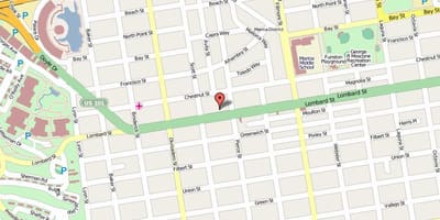 แผนที่ของ lombard ถนนซานฟรานซิสโก