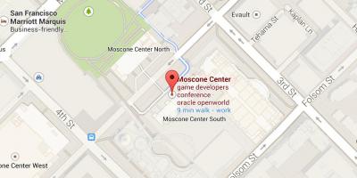 แผนที่ของ moscone ศูนย์ซานฟรานซิสโก