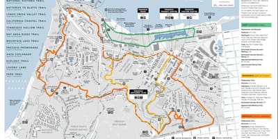 แผนที่ของซานฟรานซิสโก presidio