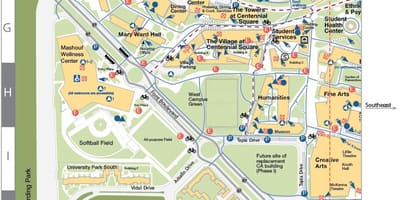 แผนที่ของ SF รัฐ 
