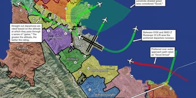 KSFO แผนที่
