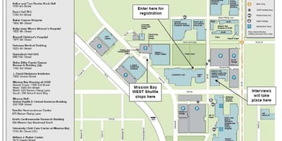 USF แผนที่ซานฟรานซิสโก